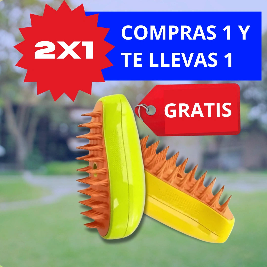 ¡Oferta 2x1! Cepillo de VAPOR para Mascotas 3 en 1