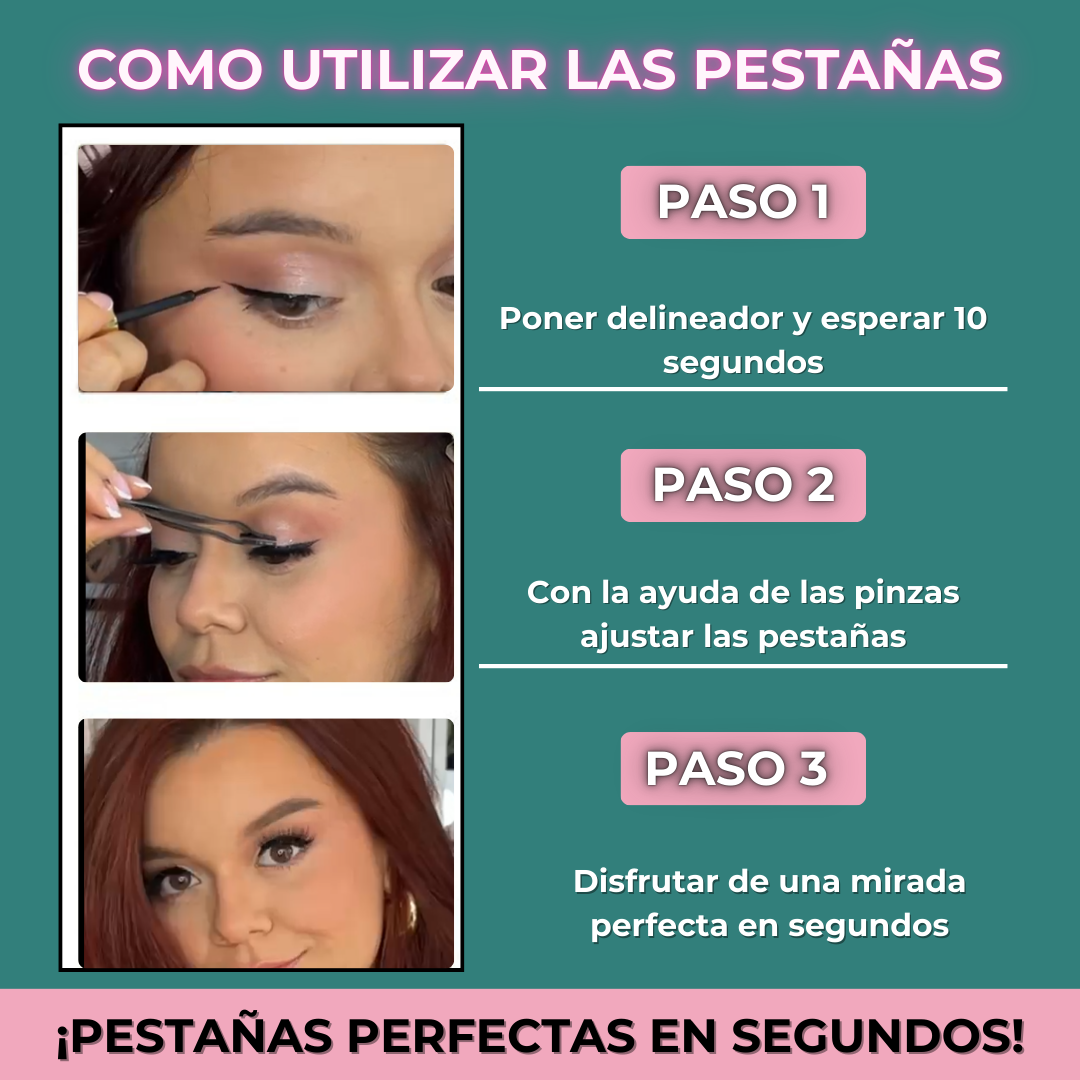 ¡Mirada Perfecta en Segundos! Set Pestañas Magnéticas+Regalo